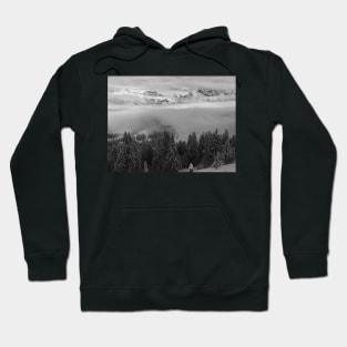 Looking out over a sea of clouds Hoodie